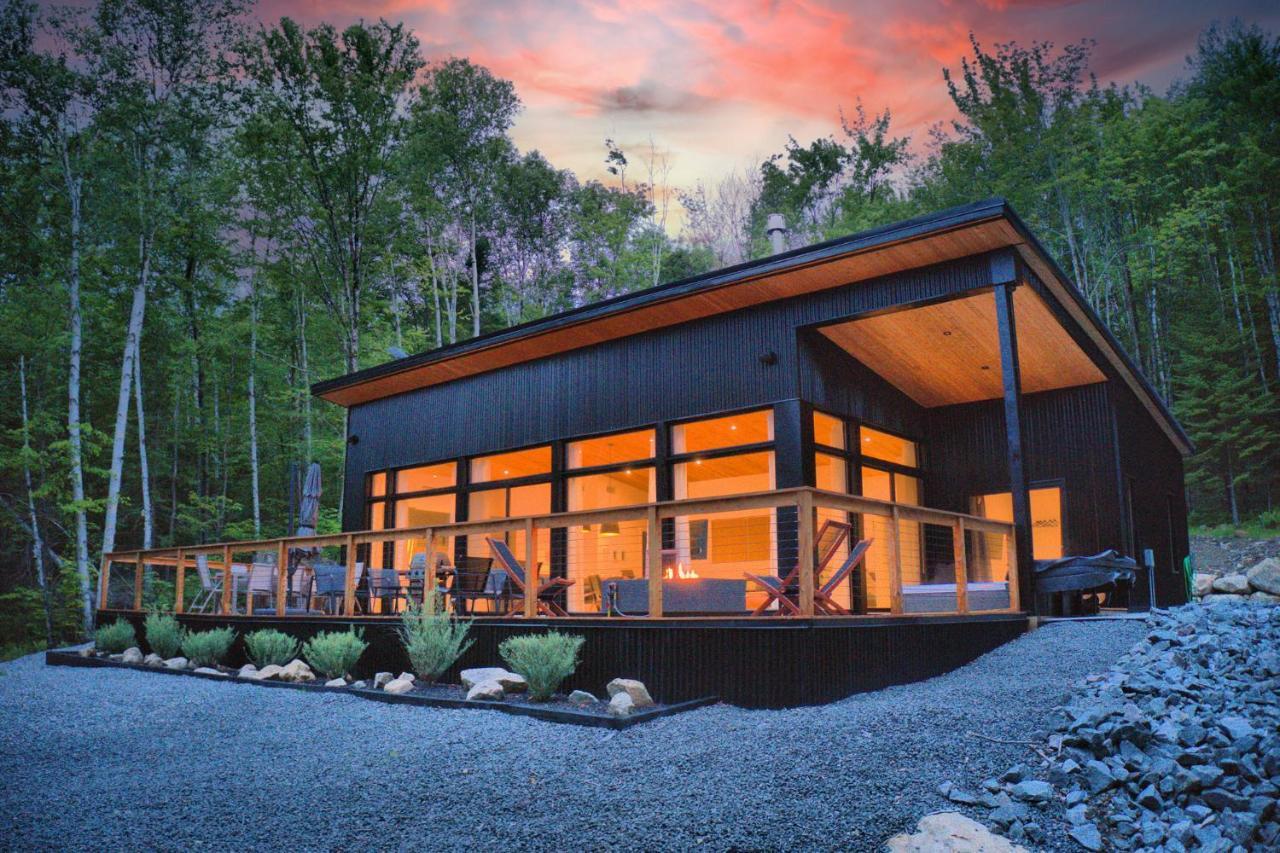 Kallm-Mont-Tremblant Chalet With Hot Tub, Pond & Beach On Private 7Acre Estate Lac Superieur Luaran gambar